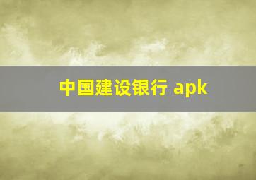 中国建设银行 apk